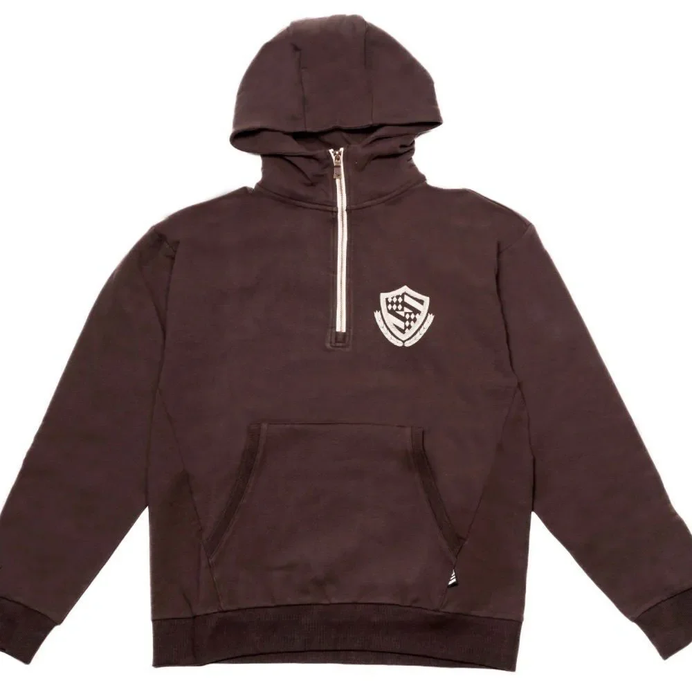 PAPER PLANES COLLEGIATE SPECTRUM HALF ZIP HOODIE